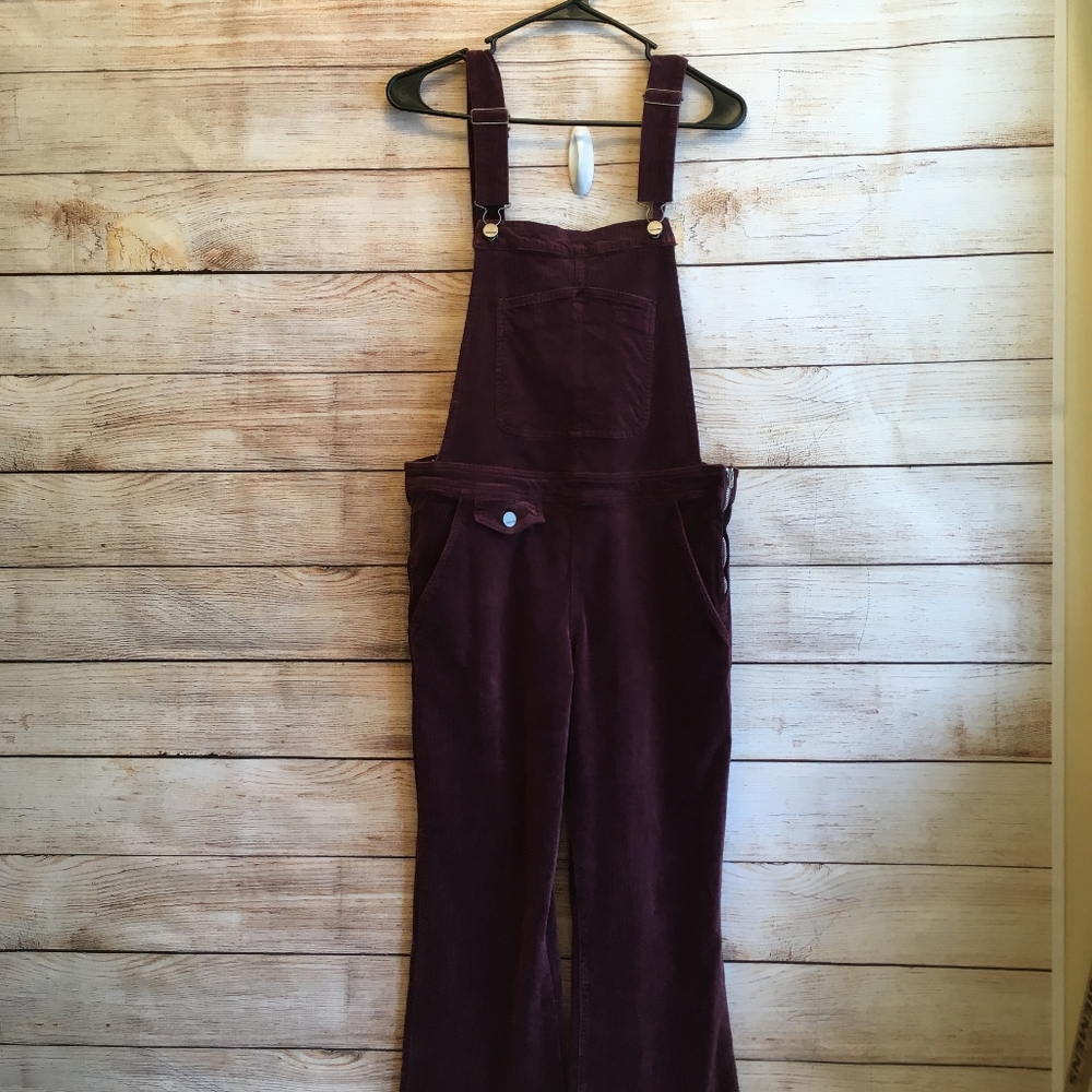 DEAR JOHN CORDUROY OVERALLS IN MULBERRY - Picture 2 of 13